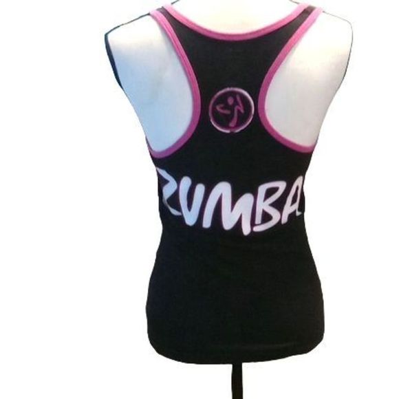 Zumba Fitness Activewear Top Black Women's Size Medium - Picture 4 of 5